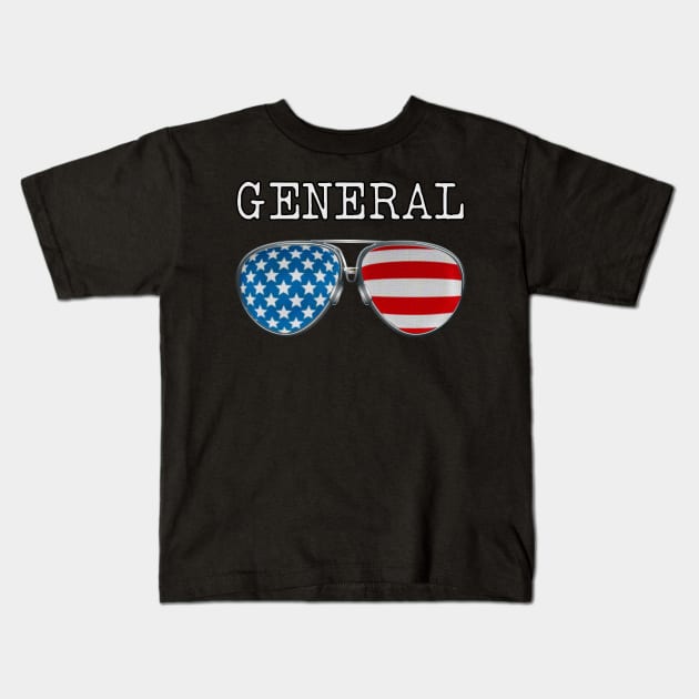 USA PILOT GLASSES GENERAL Kids T-Shirt by SAMELVES